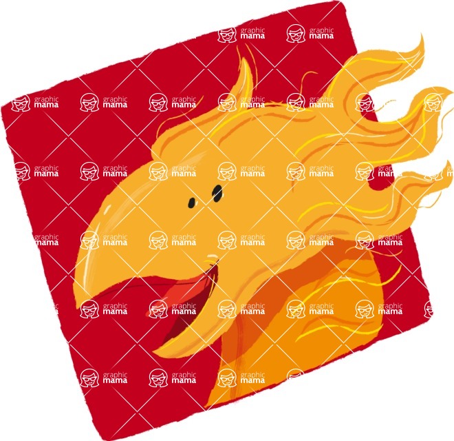 Cartoon Animal PNG Clipart - Phoenix Watercolor Avatar